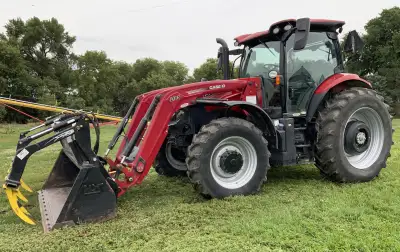 2021 Case IH Maxxum 150 MFWD Tractor W/Grapple Loader